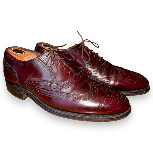 Hanover Handmade in USA Wingtip Oxford Dress Shoes 9.5 - Picture 1 of 10